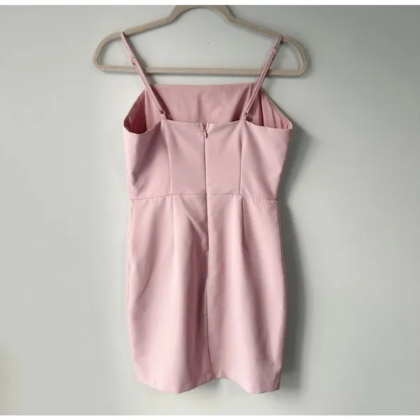 Superdown Pleated Fitted Strappy Mini Dress Sz S - Image 3