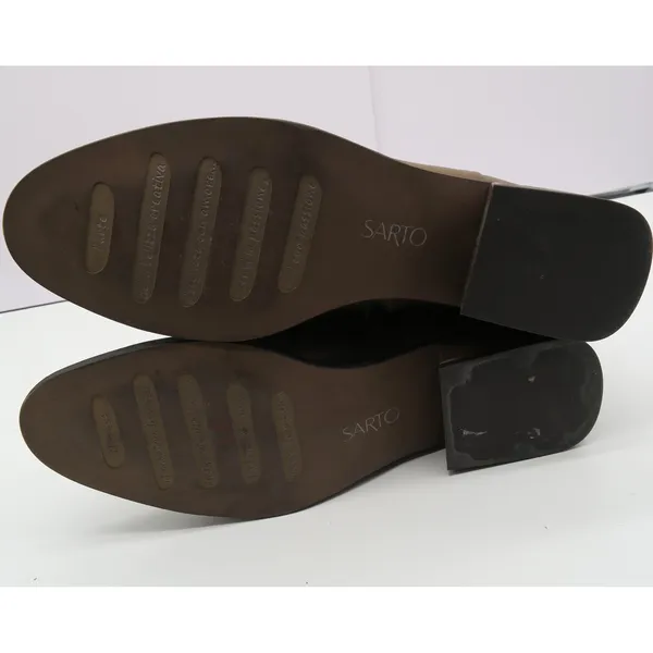 Sarto by Franco Sarto A-Nemi Olive Brown‎ Leather Ankle Boots Women 10M - Image 2