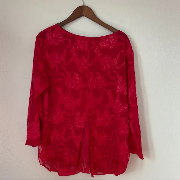 Victoria's Secret Gold Label Red Pajama Set - Image 6