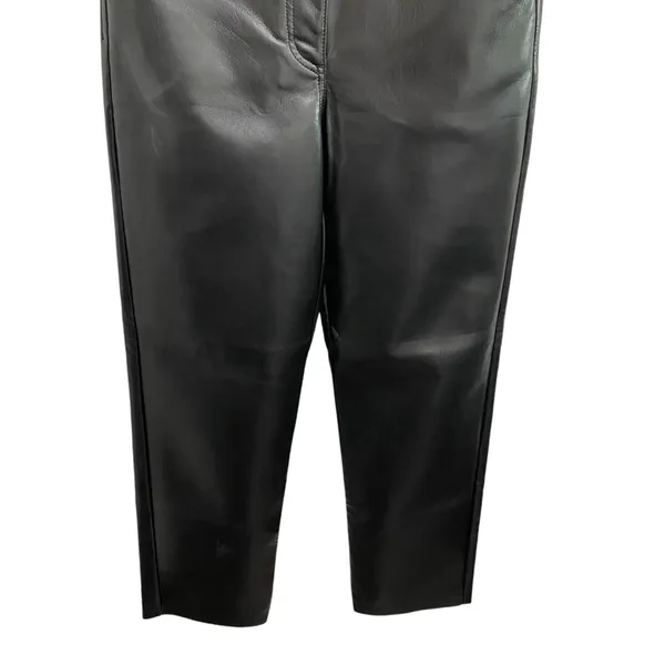 Aritzia The Melina Pant Vegan Leather In Black Size US 4 - Image 6