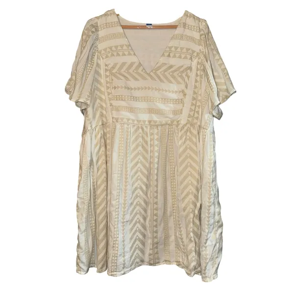 Old Navy Boho Swing Dress Women's 2X Aztec Hippie Relaxed Pockets Flowy Festival - Image 2