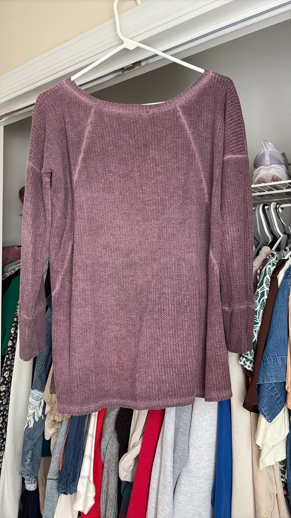 Off the shoulder sweater Purple Size M - Image 2