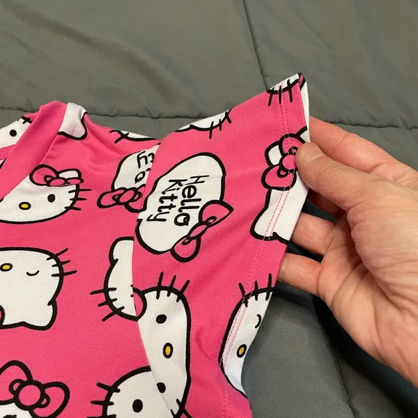 Hello Kitty Pink and White Sleepwear Top Only - Image 5