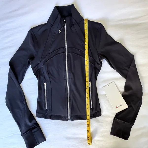 NWT Lululemon Define Cropped Jacket *Nulu - Black / Mirror Silver - 2 - Image 14