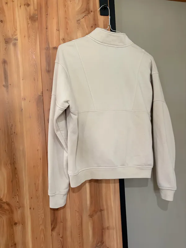 3/4 zip top Tan Size M - Image 3