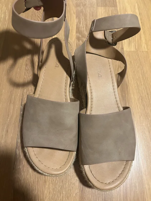 Women’s Soda Nude Espadrille Beige Neutral Platform Sandals - Image 2
