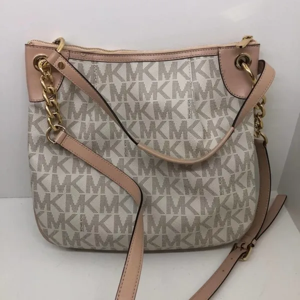Michael Kors Signature crossbody vanilla purse - Image 2