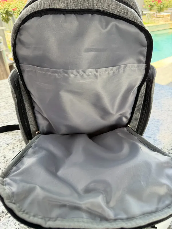 Eddie Bauer Diaper Bag for Infant Toddler - Gray Heather - Image 6