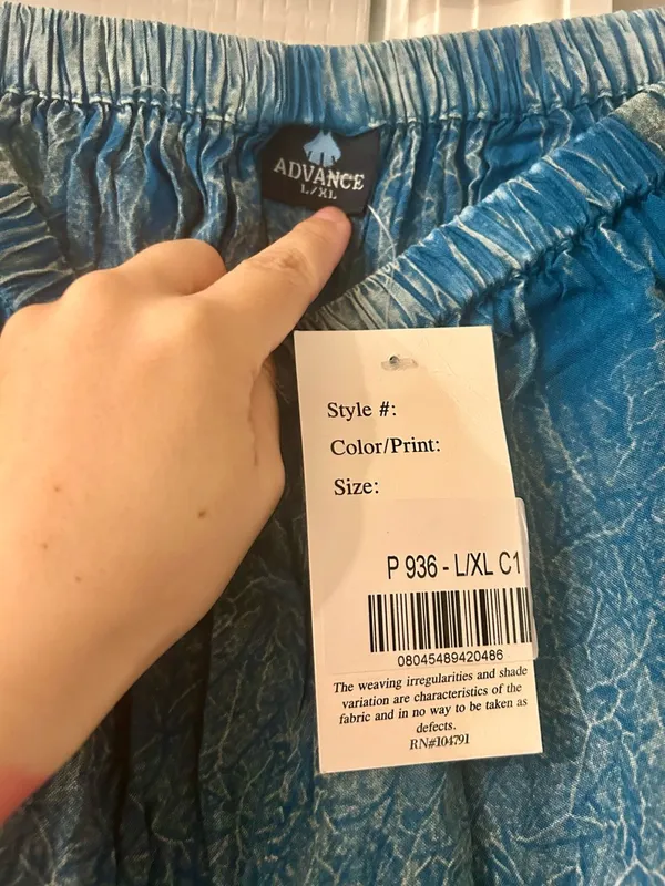 Advance Apparels Teal Blue Ombre Plaid Trousers - Image 8