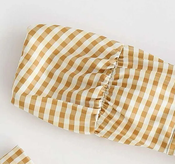 SheIn Gingham Bandeau Bikini Swimsuit - Image 3