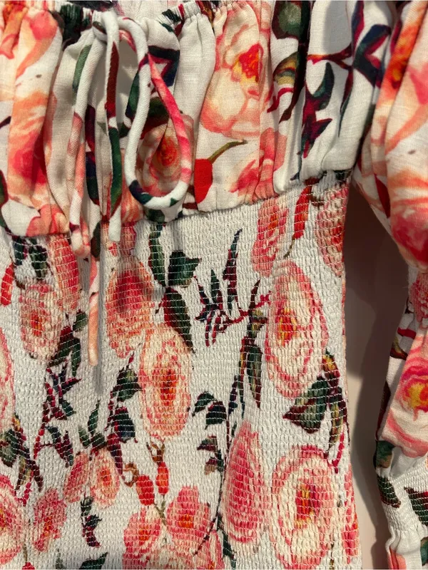 Sau Lee Saulee New Tags “Betty” Floral Punk Dress Mini Ruffle - Image 4