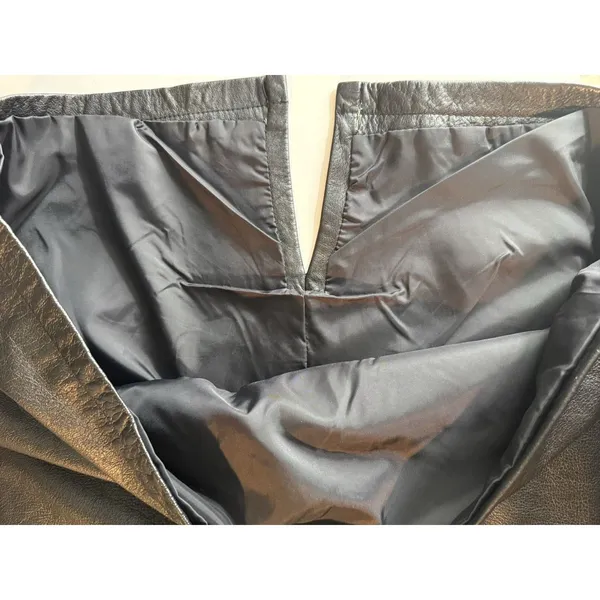 VTG 80’s Wilsons Leather Mini Skirt Womens 12 Black Goth Grunge Moto Punk Biker - Image 11