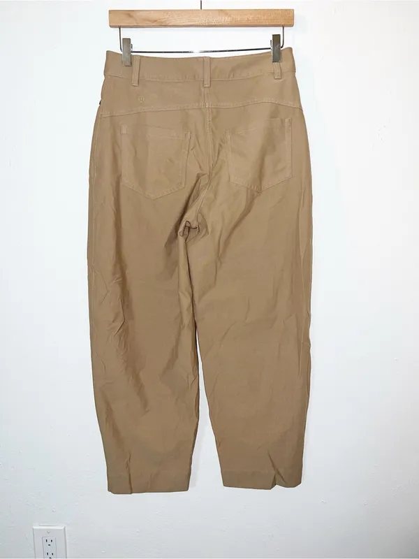 Lululemon City Sleek Mid-Rise Barrel-Leg Pant Filbert Tan Work Pants - Image 5