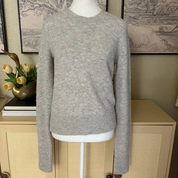 ISABEL MARANT ÉTOILE Alais Mélange Jumper Baby Alpaca Blend Size 40‎ / Large - Image 4