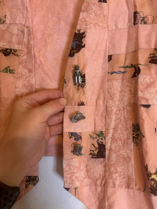 Western vest Pink Size M - Image 3