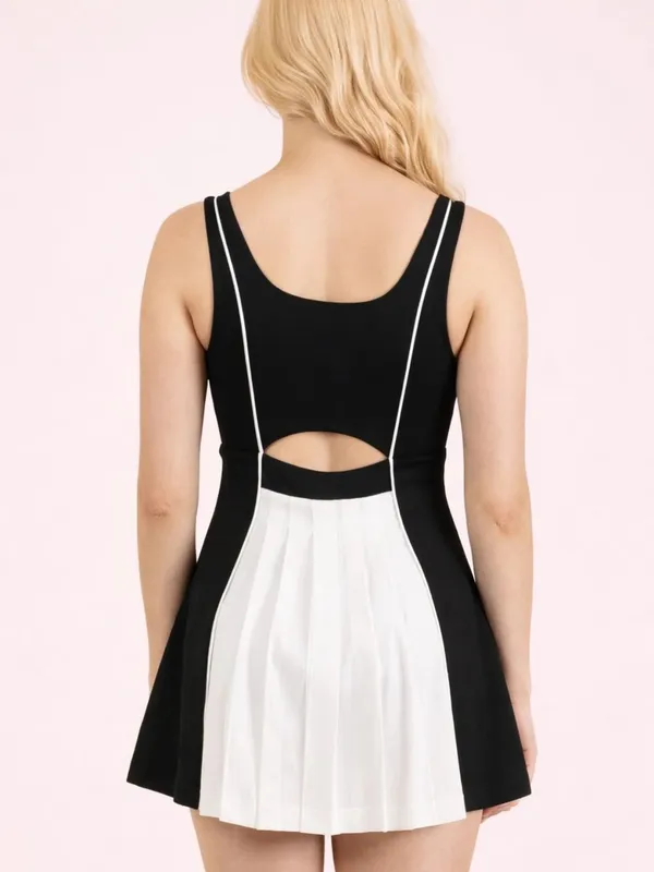 NWT Very J Athletic Romper Mini Dress - Image 2