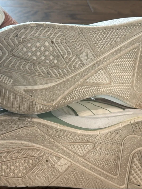 Puma White & Mint Green Retro Sneakers • - Image 5