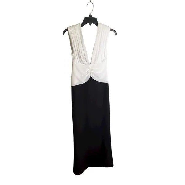 Meshki Monique Contrast Maxi Dress - Black NWT XS - Image 3
