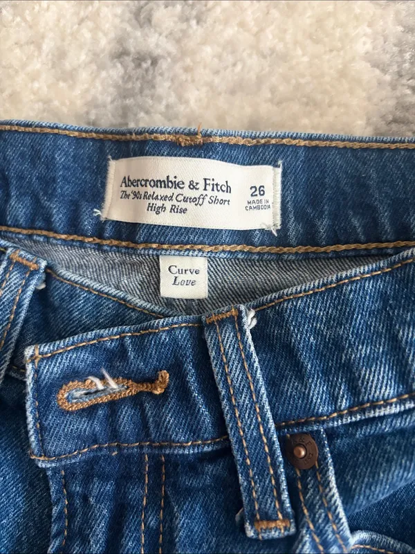 Abercrombie & Fitch Blue Denim Jean Shorts - Image 2