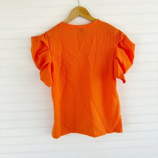 Puff‎ sleeve blouse Size L 8/10 New - Image 2