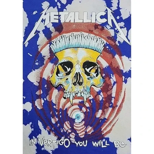 Metallica‎ Vintage Style In Vertigo You Will Be TyeDye ShortSleeve Shirt XL Blue - Image 2