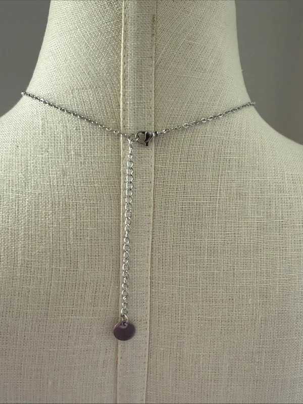 Plunder Silver tone Necklace with Turquoise Cluster Pendant New - Image 4