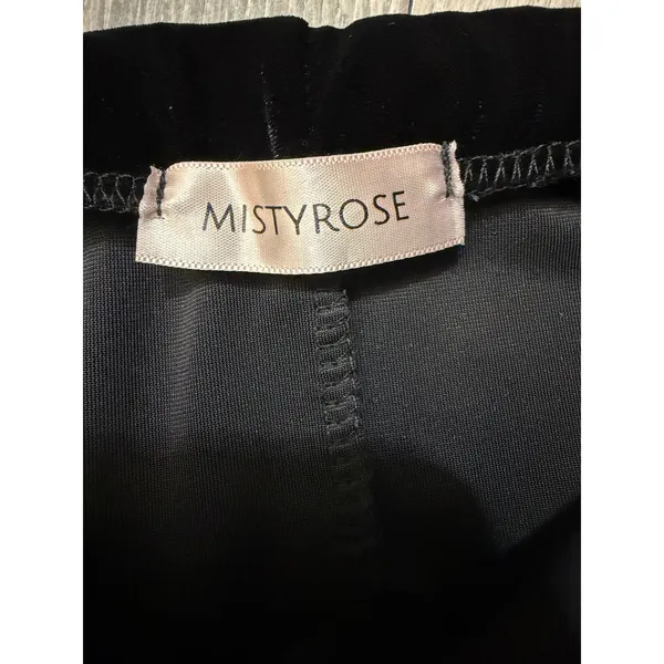 Misty Rose Black Velvet Strapless Maxi Dress M‎ Side Slit Bodycon Gothic Vampire - Image 8