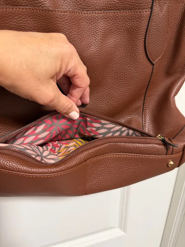 Leather shoulder bag Brown - Image 6