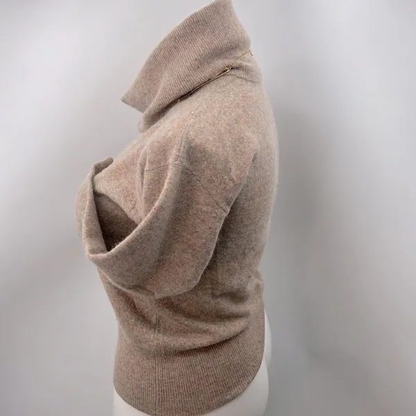 Jeane Pierre long sleeve lambswool angora rabbit turtleneck sweater - Image 2