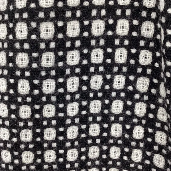 Harolds Womens Skirt Size 2 Wool Pencil Black & White Geometric Fringe Hem - Image 4