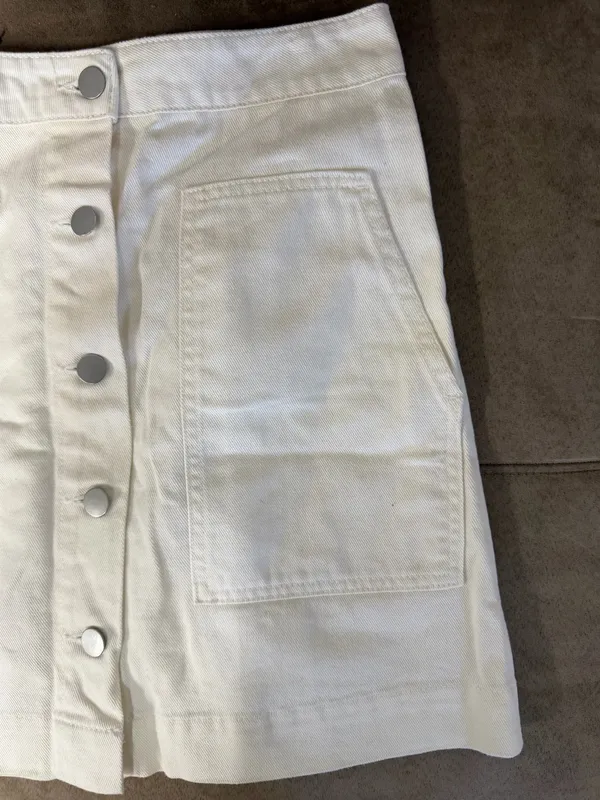Francesca's Miami White Denim Mini Skirt - Image 3