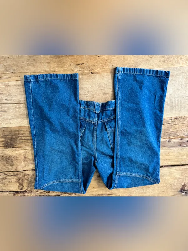 NWT Free People We The Free Flora Low-Rise Bootcut Jeans ~ Bourbon blue ~ 31 - Image 14