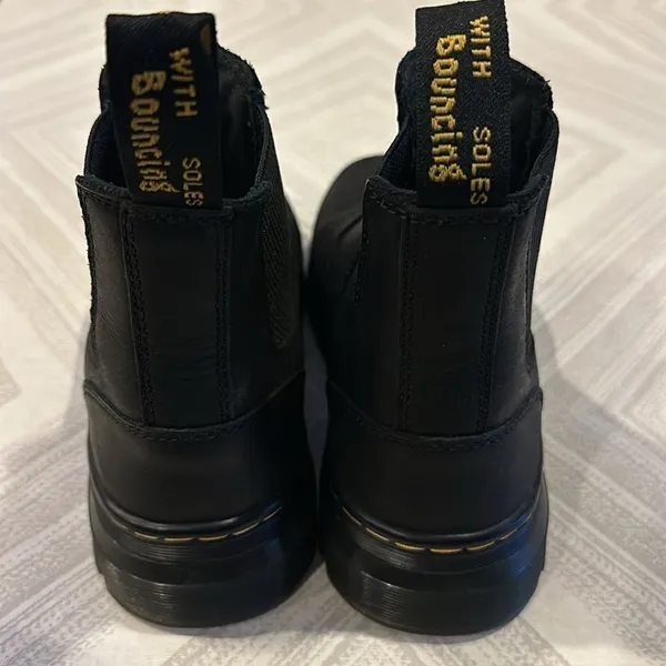 Dr. Martens AirWair Black Platform Slip-On Ankle Boots Size 8W / 7M - Image 4
