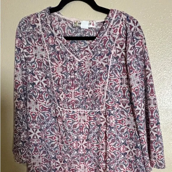 Mimi Chica Long Sleeve boho romantic V-Neck Size Medium‎ Festival Dress - Image 2