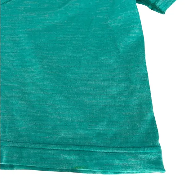 Lululemon What The Sport Cropped Tee Heathered Bali Breeze‎ 2 - Image 6