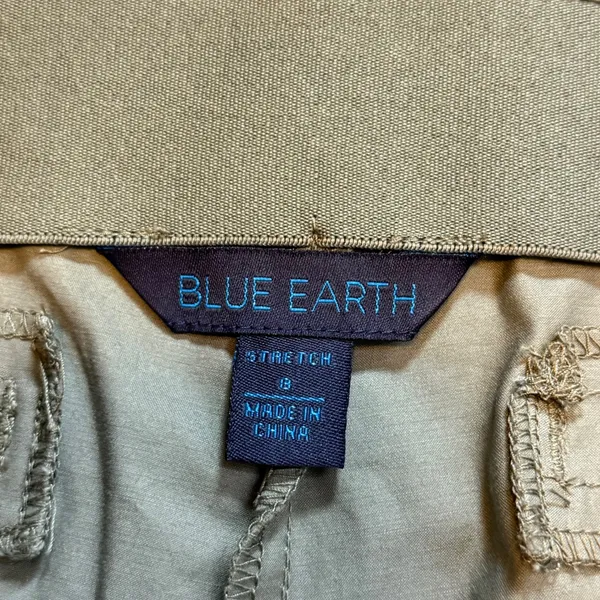 NWT Blue Earth Womens Stretch Ankle Pants Olive Green Pintuck Seam Side Zip Sz 8 - Image 8