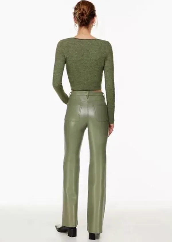 Aritzia Wilfred Leather Pants - Image 2