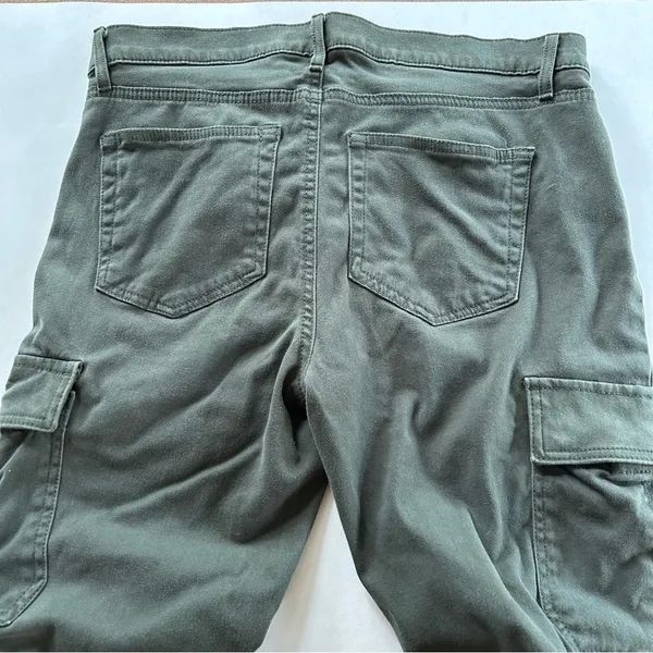LOFT Skinny High Rise Cargo Pants Legging Army Green 29/8 - Image 6