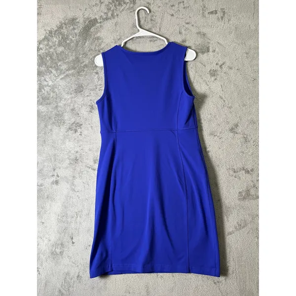 Duluth Trading Noga Sleeveless Dress Blue Athletic Travel Pocket Dress Size S‎ - Image 3
