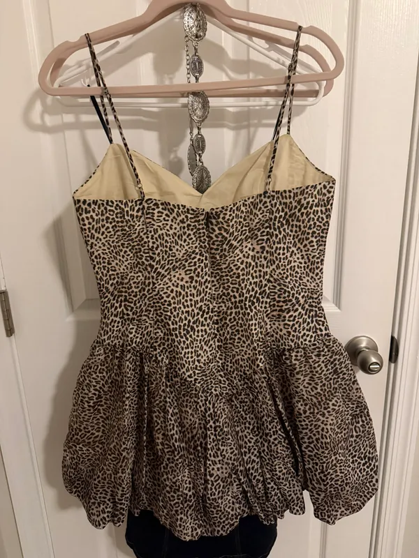 Leopard Mini Dress - Image 2