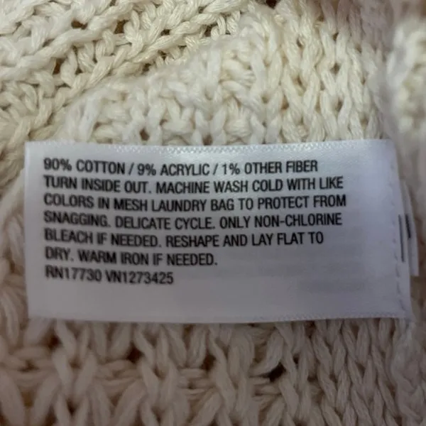 Universal Thread White Crochet Knit Sleeveless Pullover Crop Tank Top Cover Up S - Image 4