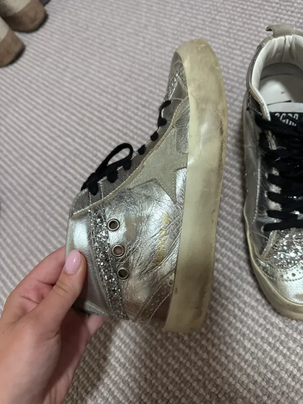 Golden Goose Midstar Grey Silver Sequin - Image 5