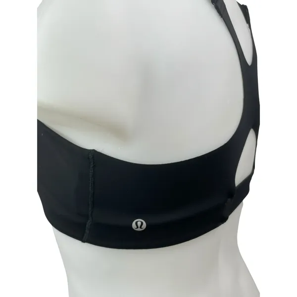 Lululemon Ultralu Black Sleeveless Athletic Activewear Sports Bra Tank Top Sz 12 - Image 4