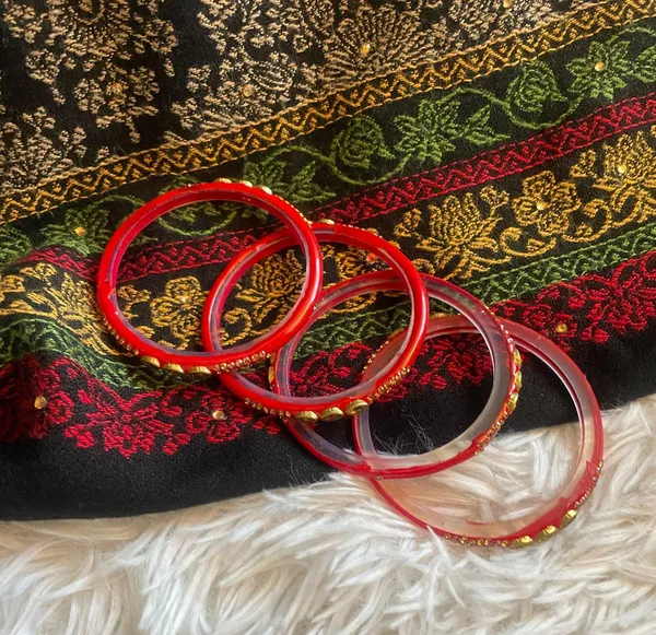 Traditional Red Bangles / Bracelets - Image 5