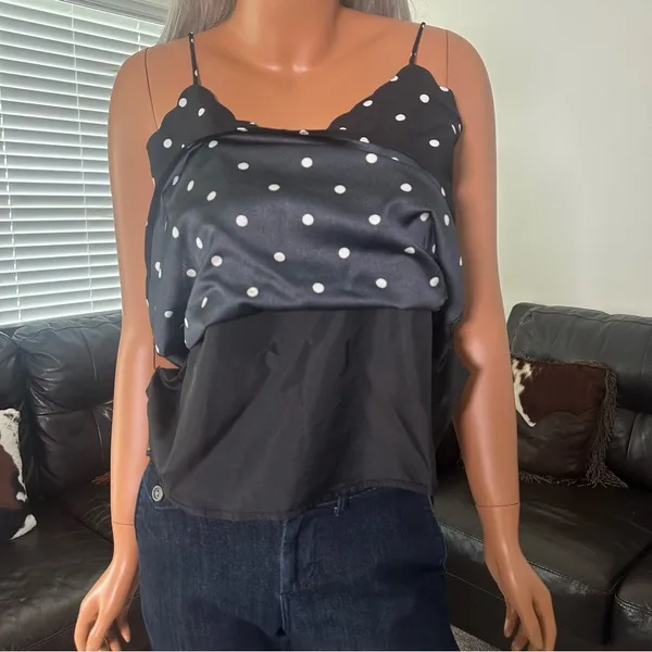NWT J. Crew Women’s Size 6‎ Polka Dot Cami Top Romantic Feminine French Classic - Image 5