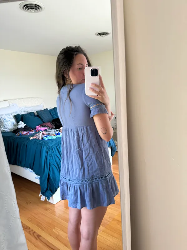 Boutique Light Blue Dress - Image 3