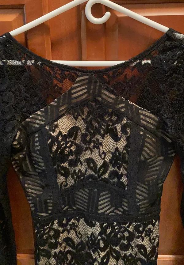 Women’s Black Lace Large Dress - Image 3