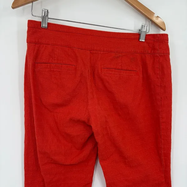 Cartonnier Charlie Crop Flare Sz S Anthropologie Preppy Textured Quiet Luxury - Image 8