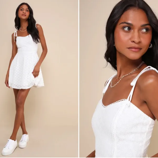 LULU's Bachelorette Engagement Bridal Shower Honeymoon Casual Brunch Mini Dress - Image 2