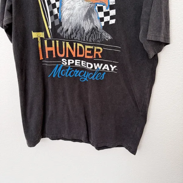 [Princess Polly] Thunder Speedway Motorcycles Oversized T-Shirt Dress Biker Sz 4 - Image 7